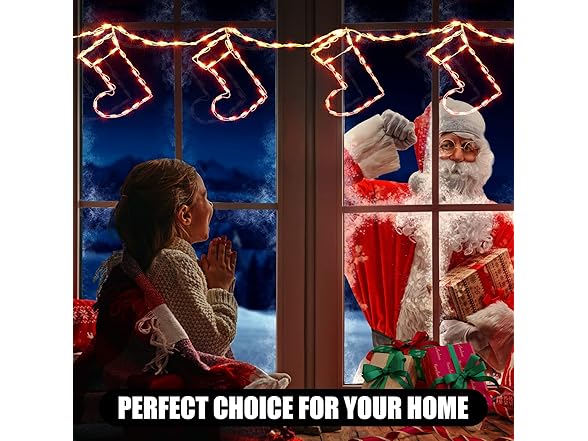 Brightown Minetom Christmas Stocking String Lights