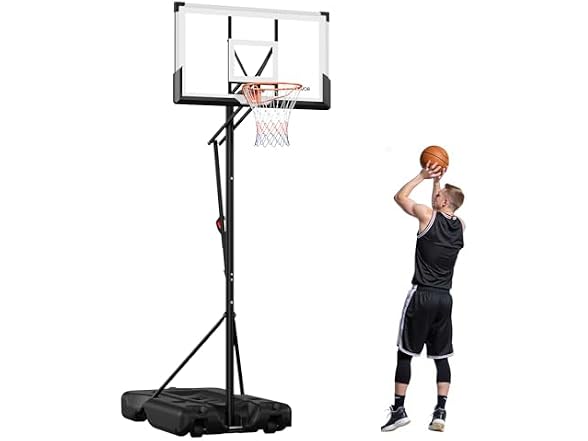 Basketball Hoop, 7.6-10 ft Adjustable Height