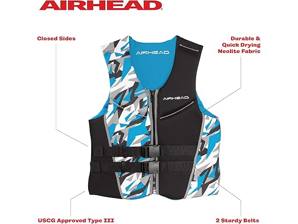 Airhead Men's CAMO Life Jacket Small