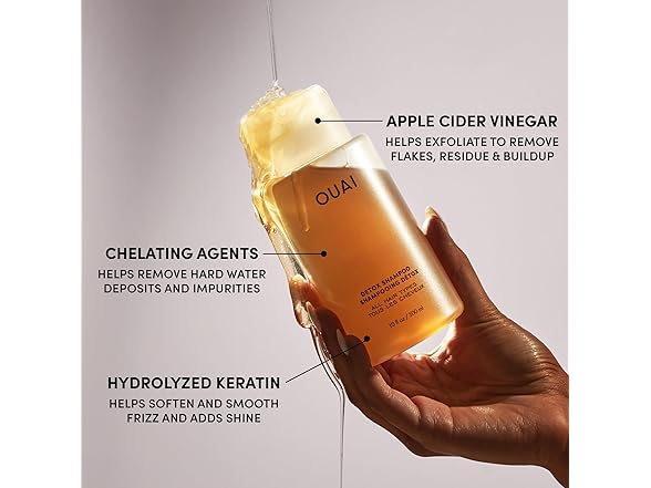 OUAI 3 Fl Oz Detox Clarifying Shampoo