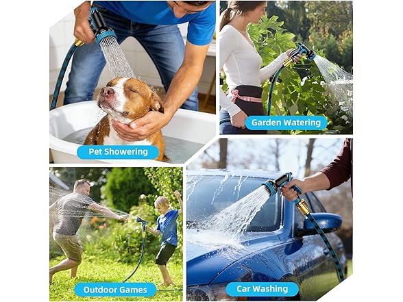 Mbtrong 100ft Blue Garden Hose
