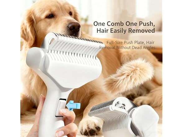 Pet De-Shedding Brush, Professional Grooming Tool