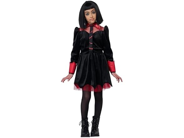 California Costumes, Girls' Gothic Vampiress Dress, Size S