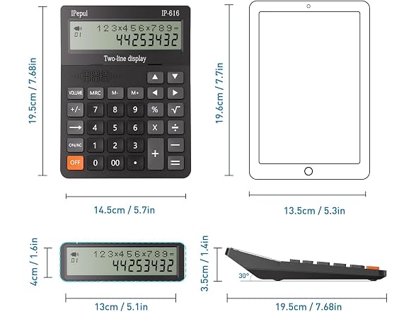 iPepul LCD Display Talking Calculator