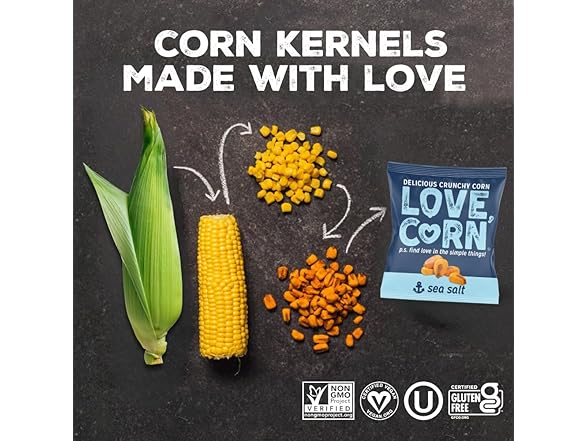 LOVE CORN Variety Snack Pack 20 Bags