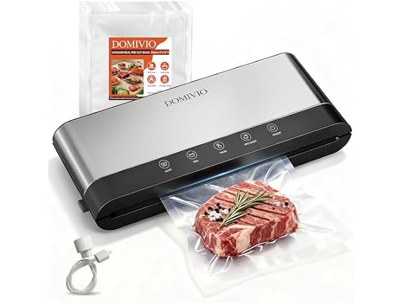 DOMIVIO 85Kpa Vacuum Sealer Machine w/ 20 Bags