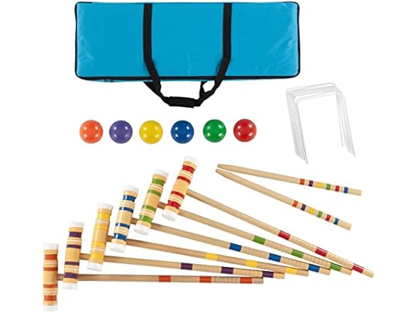 Hey Play 6-Player Croquet Set