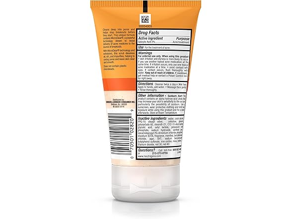 Neutrogena, Oil-Free Acne Wash Daily Scrub, 4.2 oz