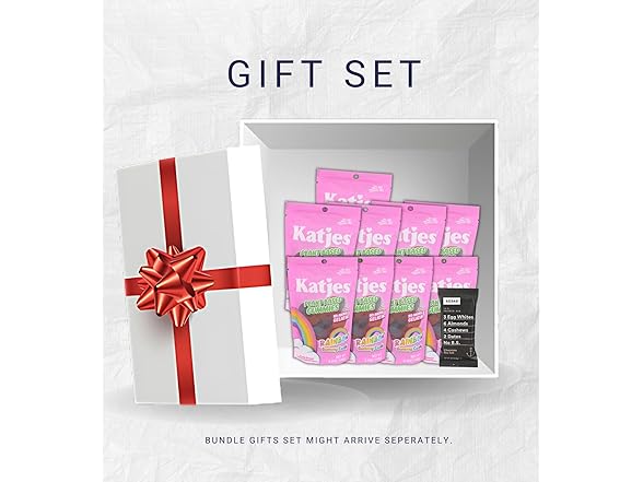 10 Item Set- Katjes Gummies Rainbow & RXBAR Sea Salt