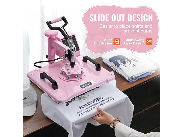 Heat Press Machine 5 in 1 Combo T-Shirt Printing Machine