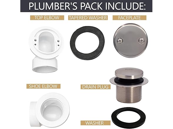 Westbrass Tip Toe Sch. 40 PVC Plumber's Pack