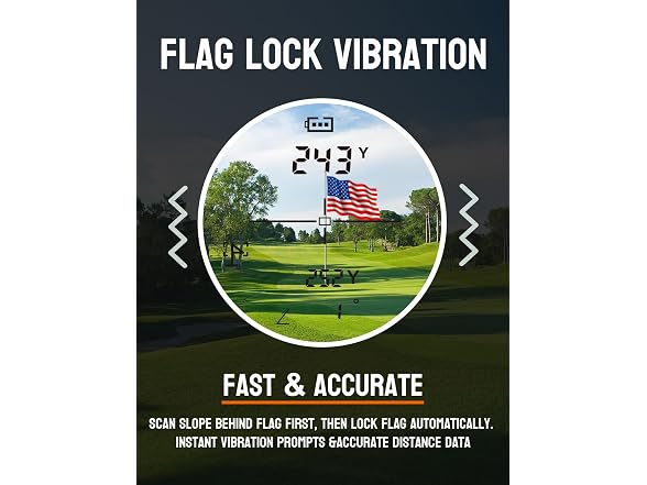 BIRDIEPULSE 1100Y Golf Rangefinder