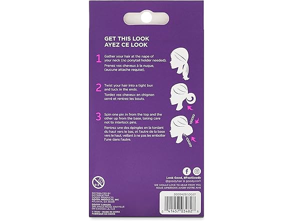 Goody SlideProof Mini Spin Pins