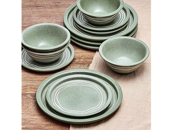 Pfaltzgraff Nature's Pallet 12 Piece Stoneware Dinnerware Set
