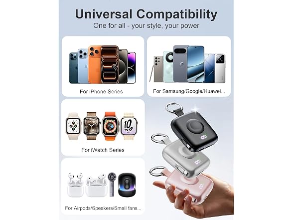 Taefoqun Portable Charger with Keychain