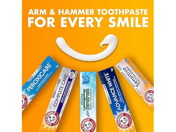 4PK ARM & HAMMER Advance White Toothpaste