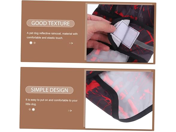 Baluue Portable Dog Raincoat Puppy Rain Coat
