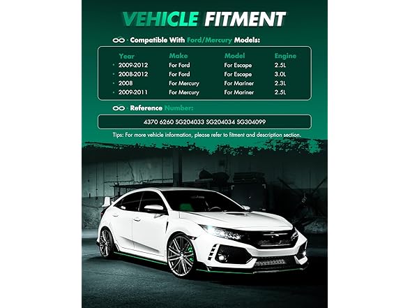 Rear Liftgate Struts Ford Escape