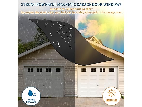 HULKNPEW Magnetic Garage Door Windows