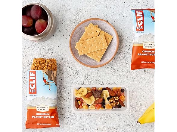 CLIF BAR - Energy Protein Bars - Crunchy Peanut Butter