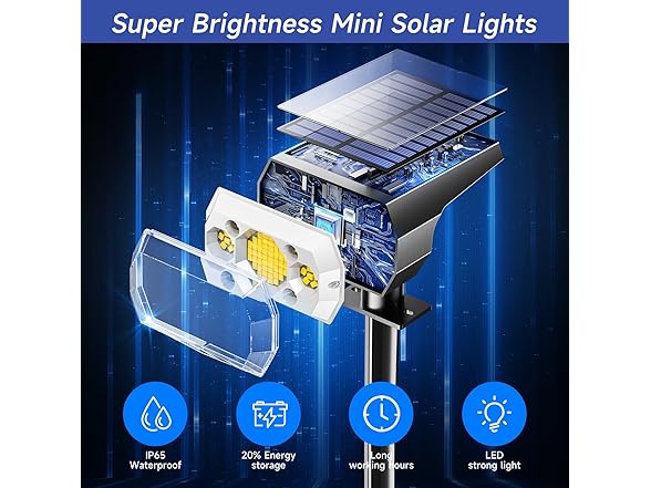 Solar Lights Outdoor 4 Pack