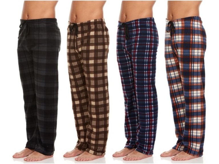 (4PK) Men's Micro Fleece Pajama Pants