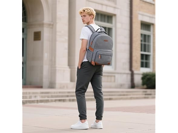 RealCool 15.6-17.3" Laptop Backpack, 31L Water Resistant Travel Bag