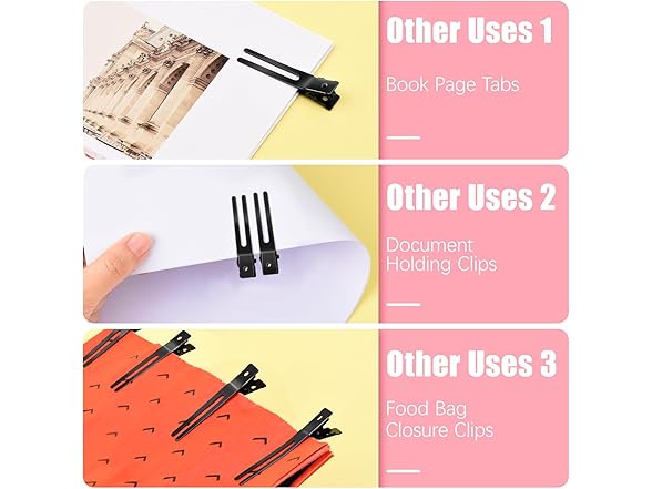 2-Pack Double Prong Curl Clips Set