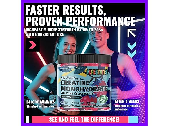 PURESTVITS Creatine Monohydrate Gummies