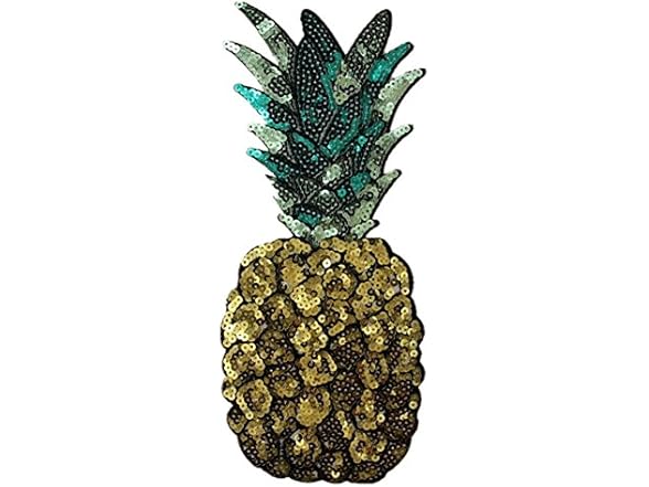 Ximkee XL Pineapple Sequins Sew-On Patch