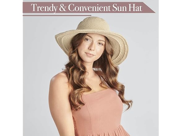 San Diego Hat Co. Women Cotton Crochet Floppy Hat