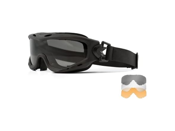 Matte Black Frame / Smoke Grey, Clear, Light Rust Lenses