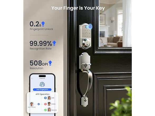 Veise VE017-H 8-in-1 Fingerprint Lock
