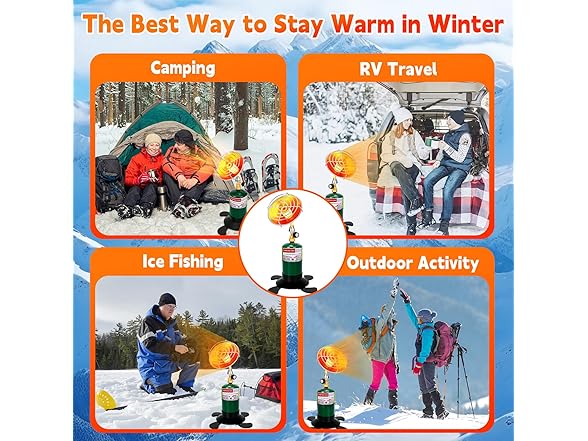 HEYDUOTON Portable Propane Heater for Camping