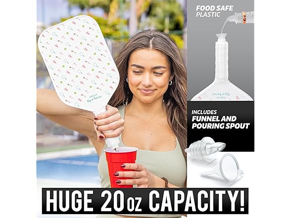 GoSports Hidden Flask Pickleball Paddle 20oz