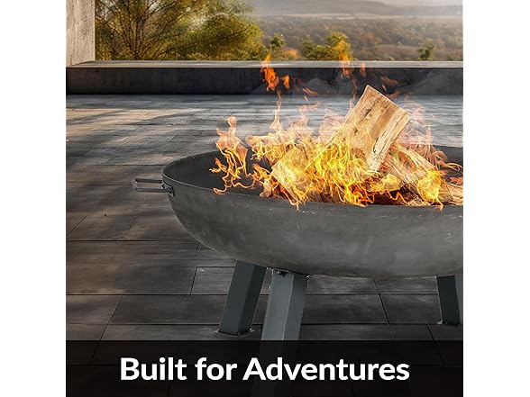 Sunnydaze 34-Inch Cast Iron Heavy-Duty Fire Pit