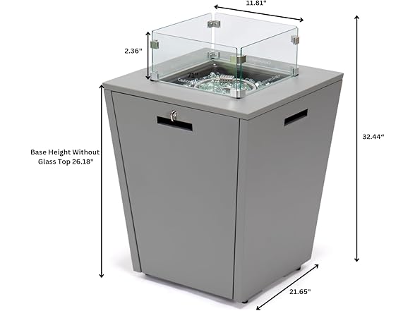 LeisureMod Chelsea Fire Table