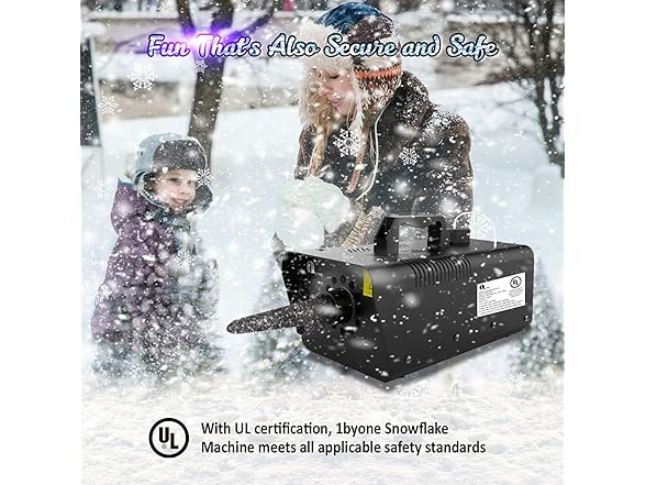 1byone 650W Snow Machine
