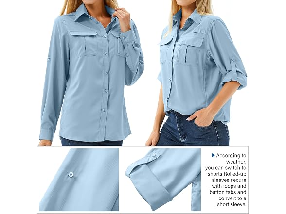 Toumett Women (L) UPF Long Sleeve UV Sun Shirts