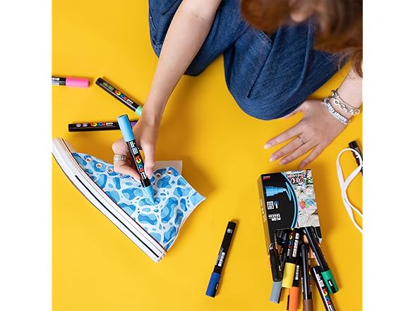 uni POSCA PC-1MR Water-Based Paint Markers, Extra Fine Tip 