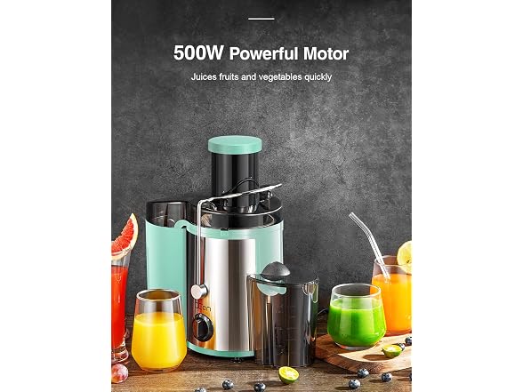 Qcen 500W Centrifugal Juicer Aqua