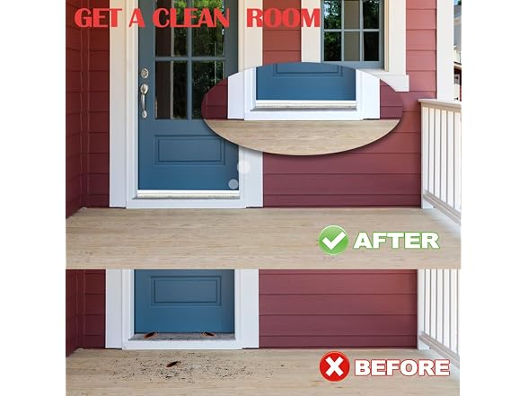NAKBINX GAR-108 (2 Pack) Door Sweep with Brush