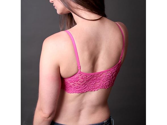 Coobie Women (OS) Seamless Lace Back Scoopneck Bra