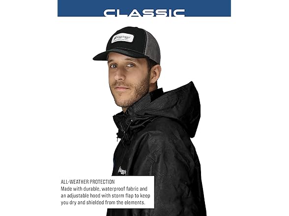 FROGG TOGGS Mens Rain Jacket (L) Black