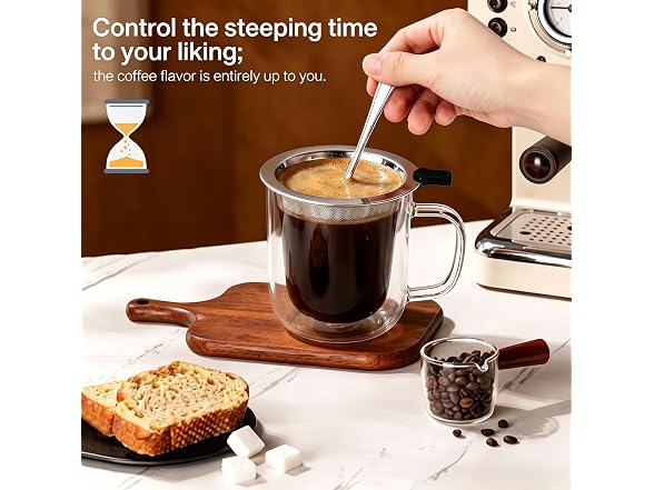 LSKJSLZ 2-in-1 Pour Over Coffee Maker
