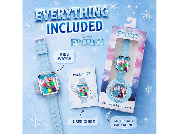 Accutime Disney Frozen Kids LCD Digital