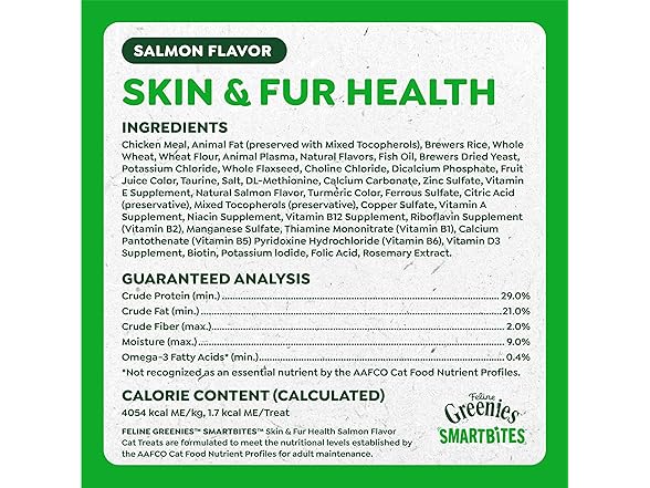 Greenies Cat Treats, Feline Smartbites, 2.1 oz