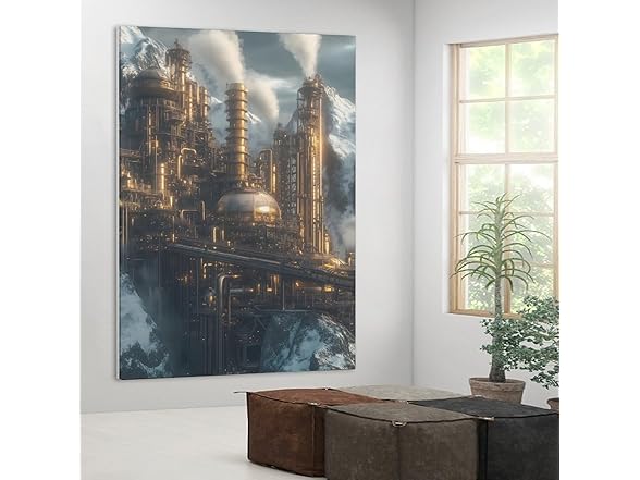 Generic Steampunk Factory Canvas Posters Room