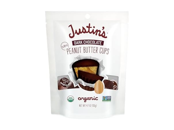 $2.99, Was $6.844, 56% Off! Justins Dark Choc Mini PB Cups 4.7oz dealfomo