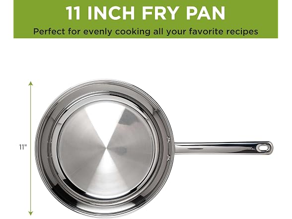 Ecolution Classic Stainless Steel Fry Pan